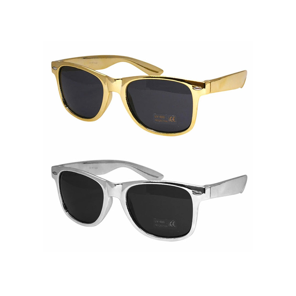 3点購入で送料無料 格安 高品質 サングラス ゴールド シルバー イベント ライブ カラフル 忘年会 ブラック ブルー ピンク イエロー グリーン レッド パープル オレンジ ターコイズ ホワイト グレー 黒 白 青 赤 緑 黄色 紫 灰 ウェリントンフレーム 激安 卸