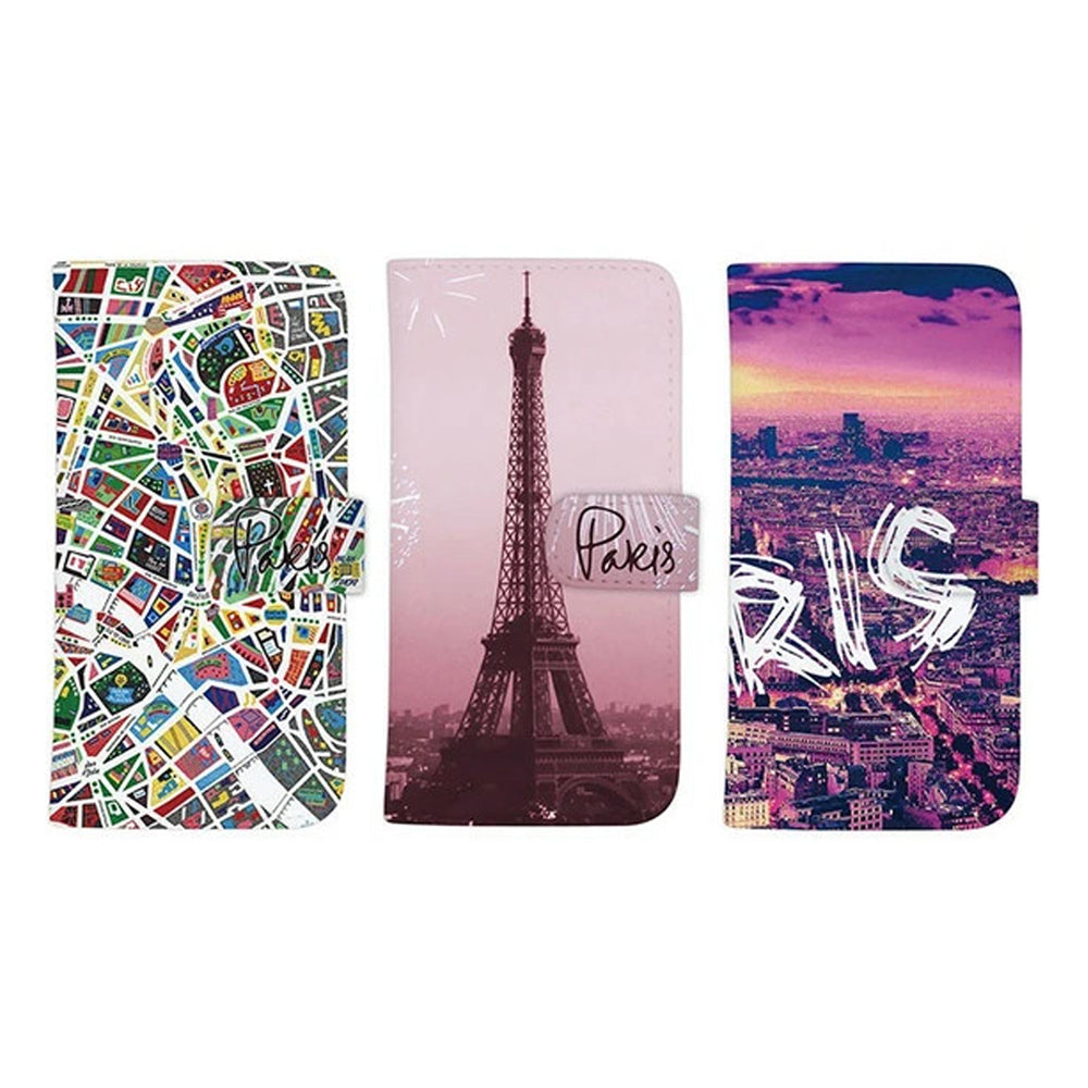 iPhone アイフォン ケース 手帳 カバー カード収納 スタンド 12 mini 11 pro max X XR XS 7 8 plus 対応ブランド パリ paris 風景 地図 写真 エッフェル塔 絶景 凱旋門 MAP マップ 総柄 流行 人気 お洒落