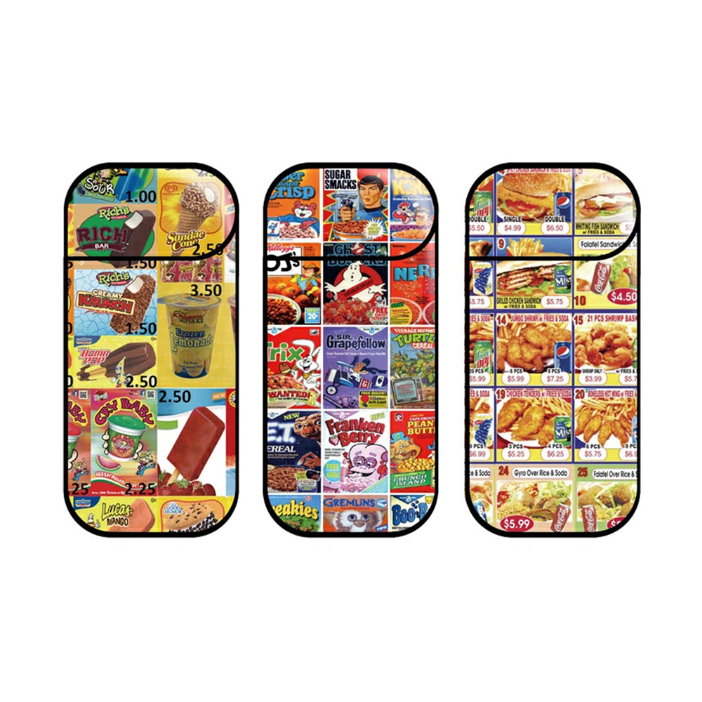 アイコススキンシール-お菓子 人気 アメリカ ピザ シリアル パッケージ ハンバーガー ニューヨーク スナック アイスクリーム ケース カバー かわいい おしゃれ ステッカー 保護シール IQOS iqos ヒートスティック タバコ 本体 電子タバコ