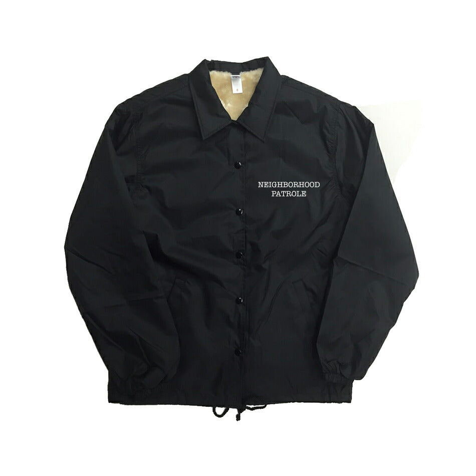 NEIGHBORHOOD PATROLE JKT ストリートギャング チカーノ ギャング クリップス ブラッズ ドライブバイシューティング ヒットマン hitman 銃 ネイバーフッド パトロール 撥水 ナイロン ストリート アウター ジャンパー コーチジャケット 裏ボア ボア ファー コーチjkt