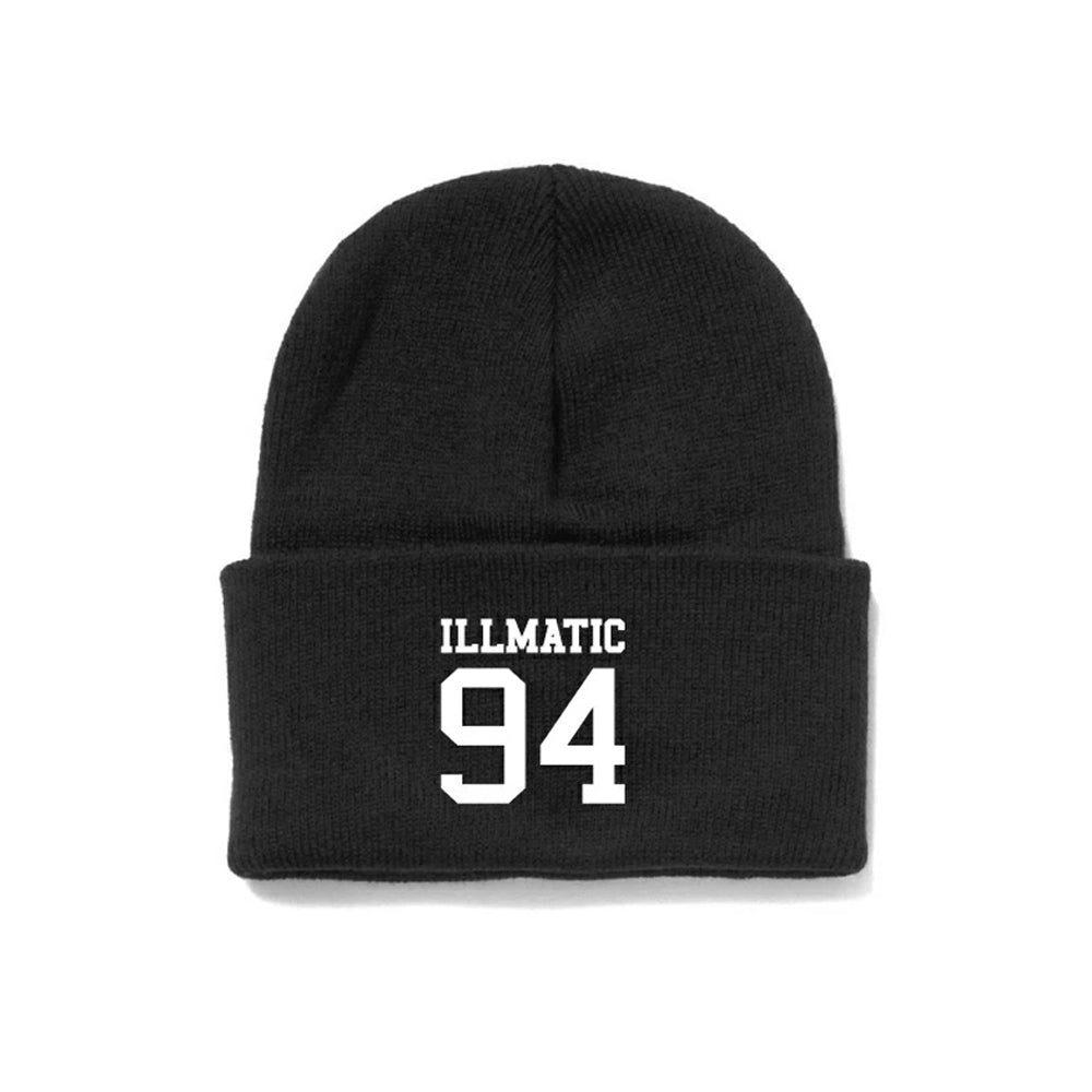 illmatic Knit Cuff ニット 帽子 キャップ ストリート ブランド 六芒星 呪縛 刺繍 帽子 ユニセックス BEANIE ビーニー メンズ レディース 秋冬